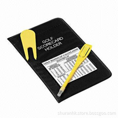 Golf Scorecard Holder with Pencil